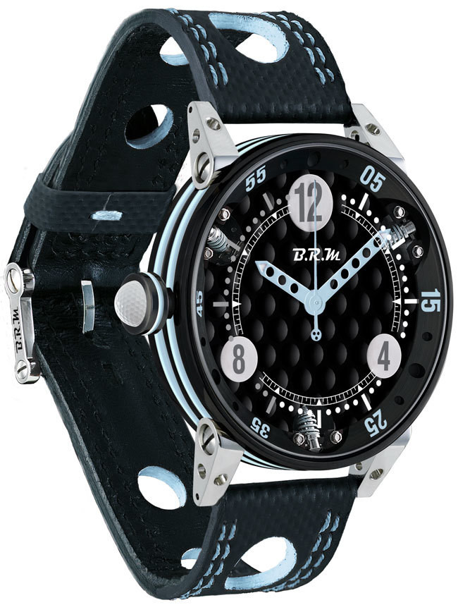 Buy BRM 6-44 Golf Black Dial Light Blue GF6-44-SA-N-ABLC watches